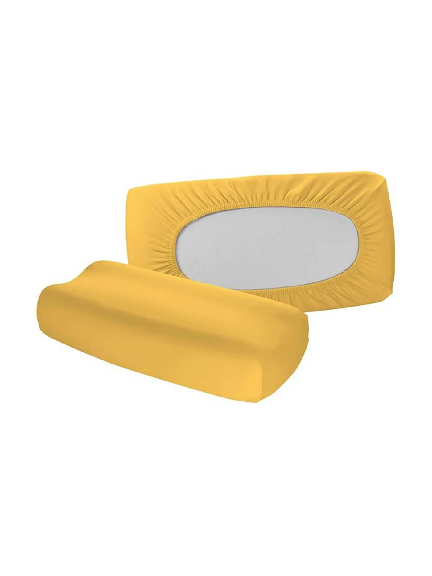 FLEURESSE | Jersey-Kissenbezug "Vital Comfort" 40x60cm (Weiss) | gelb